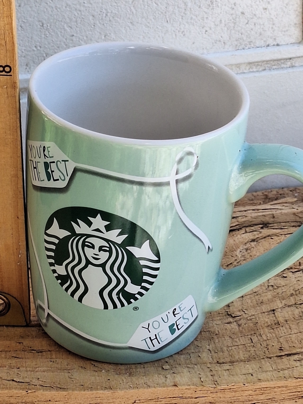 Starbucks Mint Green Ceramic Mug"You're The Best" Text 2020 - Picture 4 of 7
